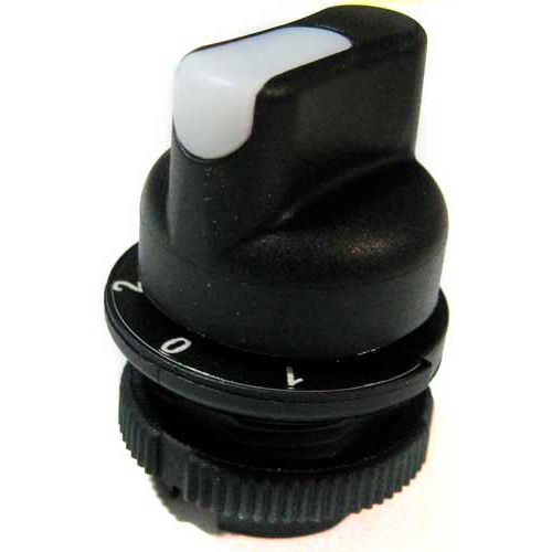 T.E.R., PRSL1857BIC Full White 1/0/2 Spring Returned Selector Switch, Use w/ MIKE & VICTOR Pendants