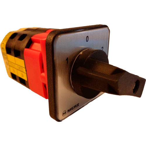 Springer Controls / MERZ Z151/1-AA, Change-Over Switch w/Zero Pos., 1-Pole, 20A, 4-hole front-mount