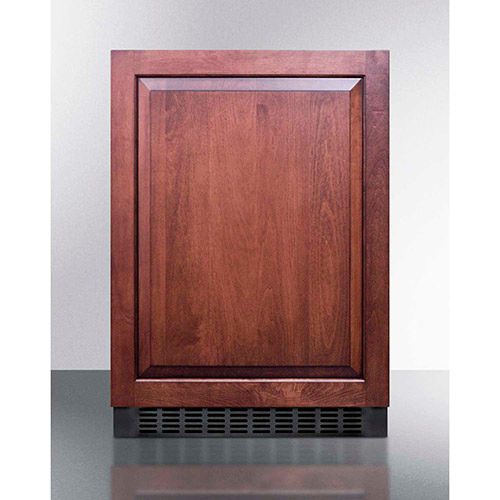 Summit SPR627OSIF - Outdoor All-Refrigerator For Built-In Use W/Lock, Black, 23-5/8"W