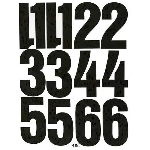 Chartpak Vinyl Numbers, CHA01193, 4