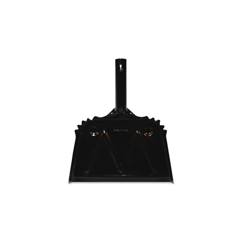 Genuine Joe HeavyDuty Metal Dustpan, 12", Black GJO58143