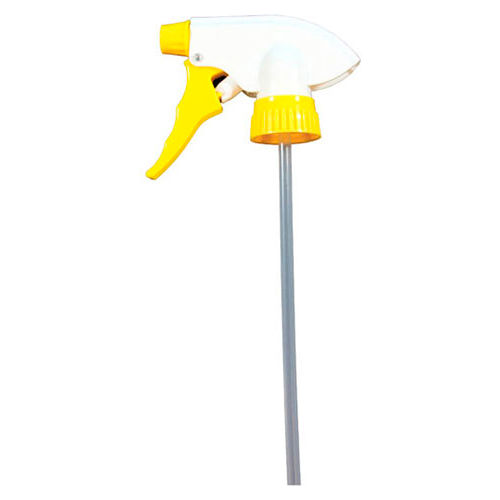Chemical Resistant Trigger Sprayer, Yellow, 7.75&quot; Tube, 24 Sprayers