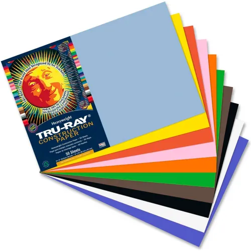 Pacon Tru-Ray Construction Paper - 12 x 18, Assorted Cool Colors, 50  Sheets