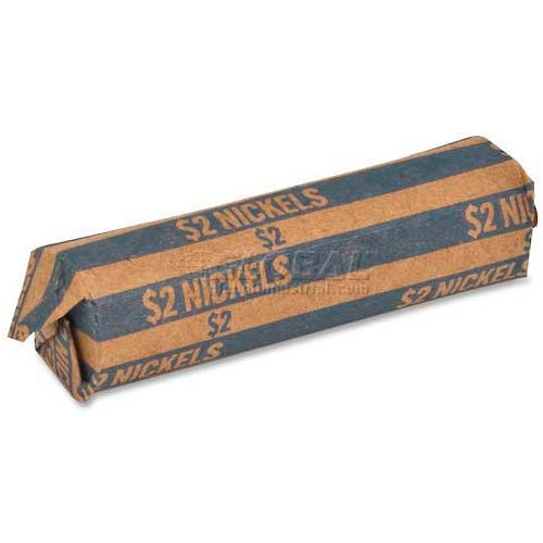 Sparco Flat Coin Wrapper TCW05, $2 Nickels Capacity, Price Pack of 1000