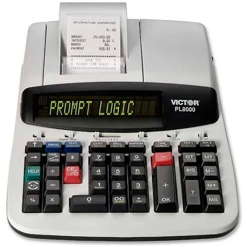 Victor® 14-Digit Calculator, PL8000, Thermal Printing, 8-1/2