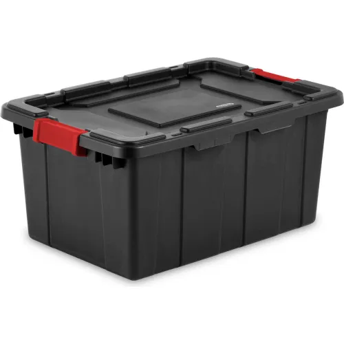 Sterilite Red Storage Tote, 30 Gal.