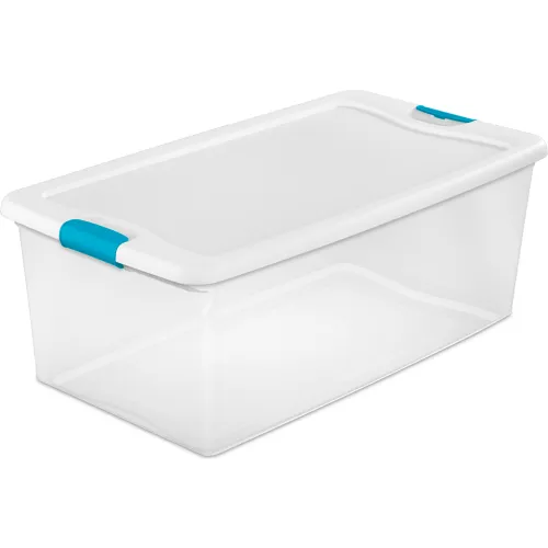 Monoflo Global Industrial Plastic Attached Lid Shipping & Storage Container, 25 1/4x16 1/4x13 3/4, Gray