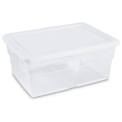 Plastic Container with Lid 12 1/2x10 1/16x3 13/16