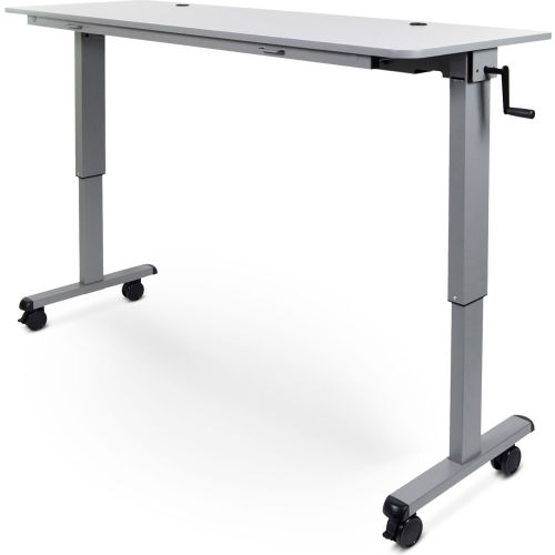 adjustable height flip top table