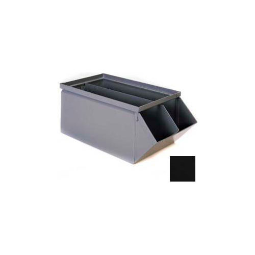Stackbin&#174; Removable Divider For 7-1/2&quot;W x 15-1/2&quot;D x 6&quot;H Steel Bins, Black