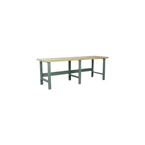 Stackbin 3500 Series Extra Long Welded Workbench, 96 X 36", Maple ...