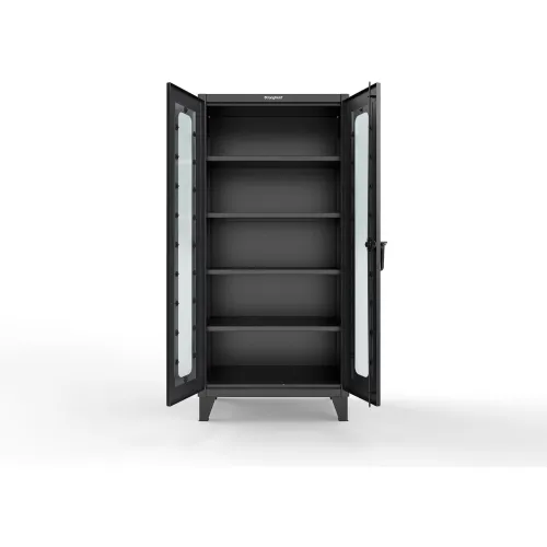 Strong Hold® Clearview Cabinet w/SecuRam ScanLogic Smart Lock, 36