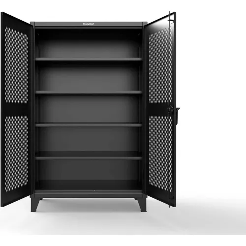 Strong Hold® Extreme Duty 12 GA Cabinet w/Ventilated Doors 48"W x 24"D ...