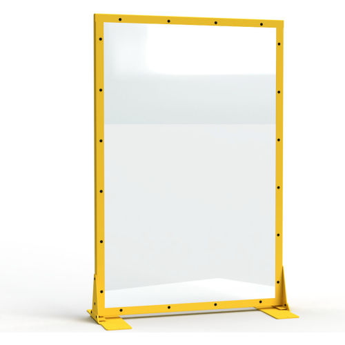 StrongHold&#174; Clearview Polycarbonate Industrial Work Station Partition, 24&quot;W x 72&quot;H