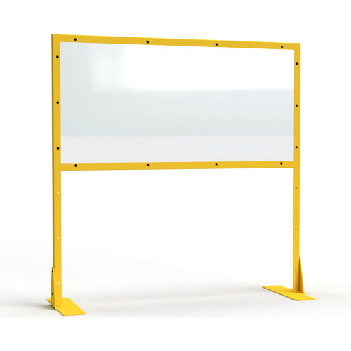 StrongHold® Clearview Polycarbonate Industrial Work Station Partition, 36"Wx72"H, 36" Clearance