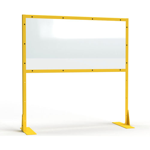 StrongHold&#174; Clearview Polycarbonate Industrial Work Station Partition, 72&quot;Wx72&quot;H, 36&quot; Clearance