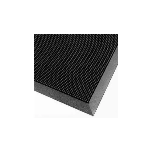 Notrax T28 Finger Scrape Flexible Rubber Scraper Mat, 24 x 32 Black