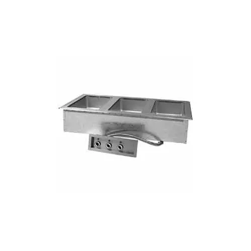 Hot Food Well Unit, Drop-In, Electric, (3) 12" x 20" 120V