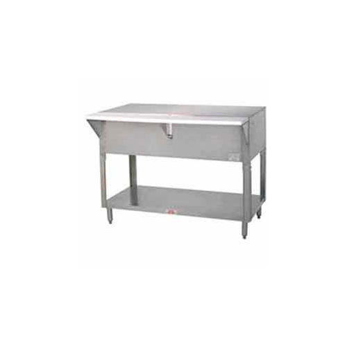 Solid Top Table, 62.375"L S/S Open Base