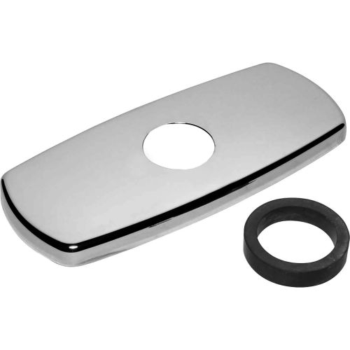 Trim Plate Kit With Spacer For 4" Single Hole Faucets, Chrome Finish