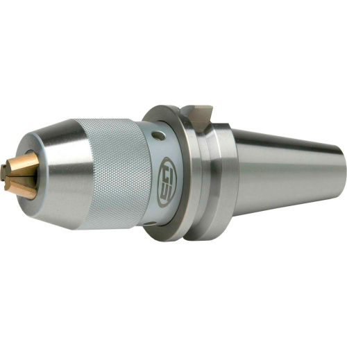 GS BT40 1/2" Capacity Taper Integral Keyless Shank Drill Chuck, 3.74"L