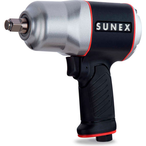 Sunex® Heavy Duty Twin Hammer Air Impact Wrench, 1/2" Drive Size, 610 Max Torque