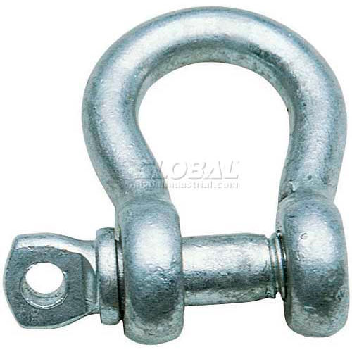 Galvanized Screw Pin Anchor Shackle, 3/8"