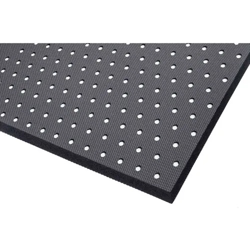 NoTrax Superfoam Anti-Fatigue Floor Mat - 3' X 2' X 5/8" Thick, Black, For Dry Areas & Workstations