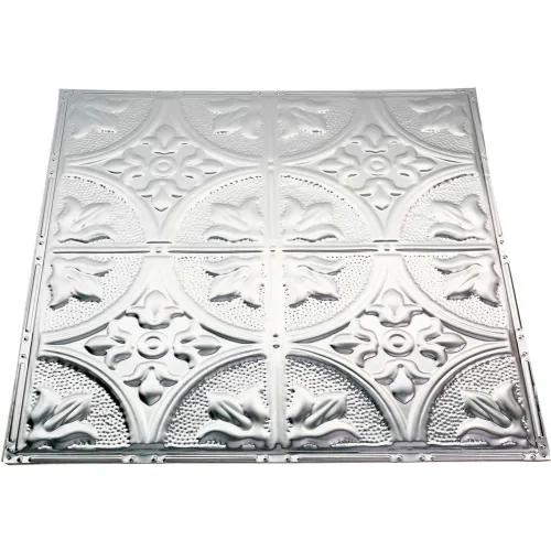Great Lakes Tin Jamestown Clear Lay-in Ceiling Tiles - Package of Five 2ft x 2ft Panels - Choose from 11 Styles - Perfect for DIY and Home Renovation Projects - Easy to Install