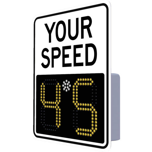 Tapco 138840 EV 11&quot; Radar Feedback Sign, Your Speed, Hip White Face, 23&quot; x 29&quot;