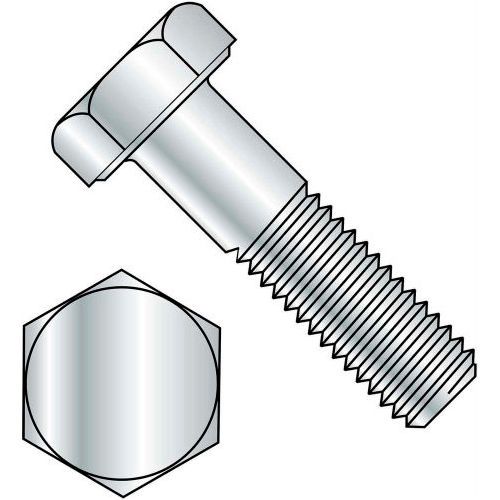 Hex Head Cap Screw - M6 x 1.0 x 16mm - Steel - Zinc Clear - Class 8.8 - DIN 933 - Pkg of 100