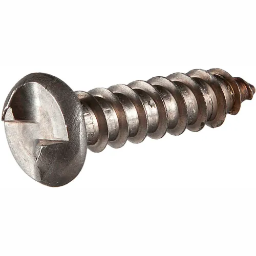 #10A x 1-1/2" One-Way Security Sheet Metal Screw - Round Head - 18-8 Stainless Steel - Pkg of 100