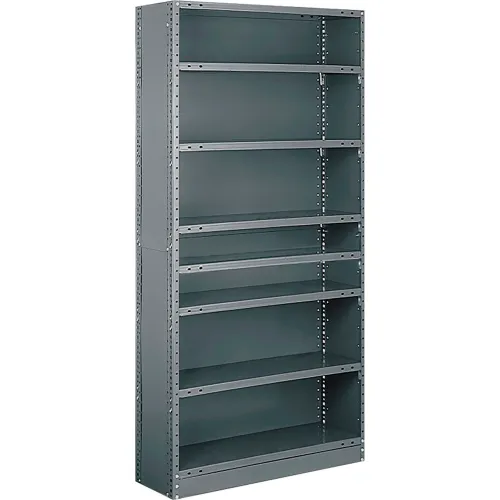 鉄骨　棚 Tri-Boro T-Bolt 7 Shelf, 18 Ga Closed Solid Steel Shelving