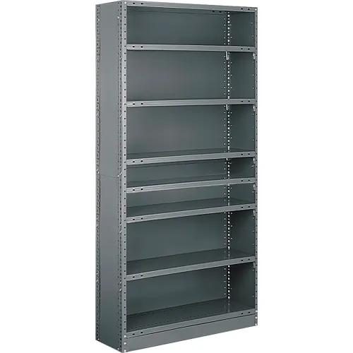 Tri-Boro Klip-It 8 Shelf, 18 Ga Closed Solid Steel Shelving