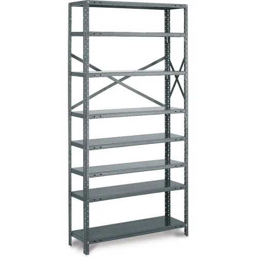 【Obar】本棚 Tri-Boro Boxer 8 Shelf, 18 Ga Open Perforated Steel Shelving, Add