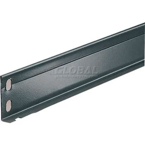 TriBoro Bin Front For Clip Type Shelving 11/2"H x 36"W, Dark Gray