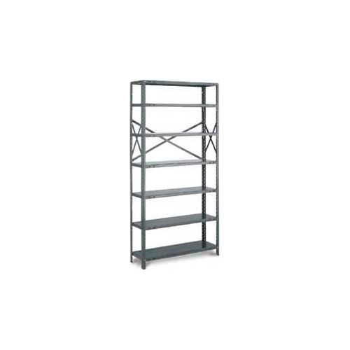 Tri-Boro Klip-It Open Starter, OSK73-2448-5, 48"W x 24"D x 73"H, 5 Shelves, 20 Ga, Dark Gray
