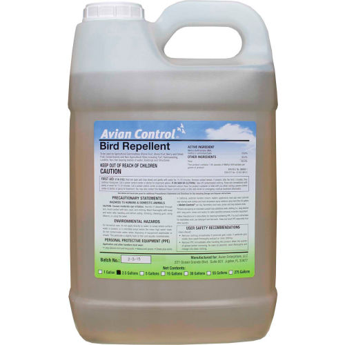 Bird Barrier Avian Control Bird Repellent, Gallon Bottle - TD-AV10