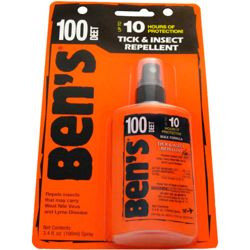 Ben's&#174; 100% DEET Mosquito, Tick and Insect Repellent, 3.4 Oz. Pump Spray - Pkg Qty 12