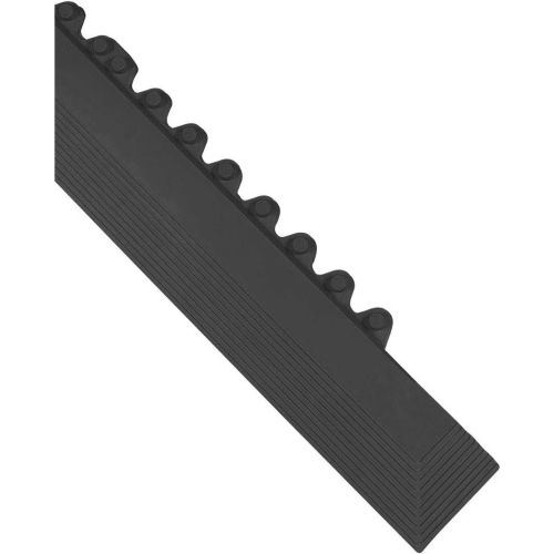 Wearwell&#174; 24/Seven&#174; GR Rubber Male Edge 5/8&quot; Thick 3.25' Black