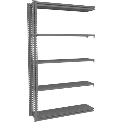 Tennsco Z-Line Boltless Shelving w/ Steel Industrial Shelves- 48"W x 12"D x 84"H- Add-On- 5 Shelves