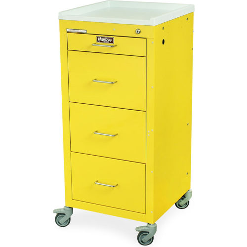 Harloff Mini-Line Tall Four Drawer Isolation Cart, Sand - 3154K