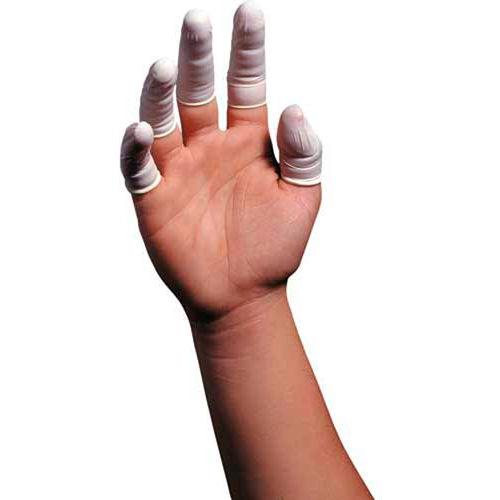 Latex PowderFree Finger Cots, Medium