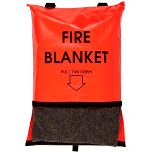 First Voice&#8482; Bright Orange Fire Blanket with Bag, 84&quot;L x 62&quot;W