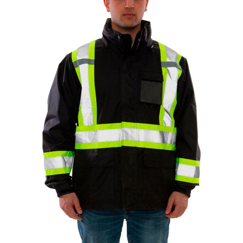 Tingley&#174; Icon&#153; Jacket, Black with Fluorescent Yellow/Green Tape, L