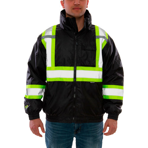 Tingley&#174; Bomber II&#153; Jacket, Black with Fluorescent Yellow/Green Tape, M
