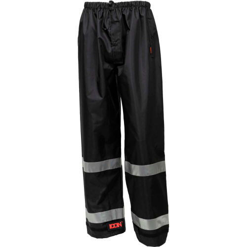 Tingley&#174; Icon&#8482; Waterproof Breathable Pants W/Silver Reflective Tape, Black, 4XL