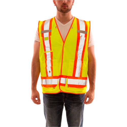 Tingley® Surveyor Vest, C2L2, Solid Lime, L/XL