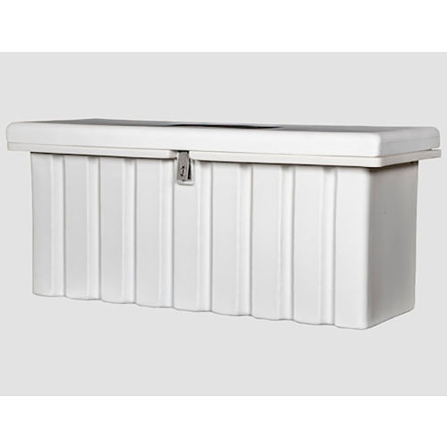 RomoTech Outdoor Dock Storage Box 82121349 Large 76"L x 25"W x 221/2"H, White