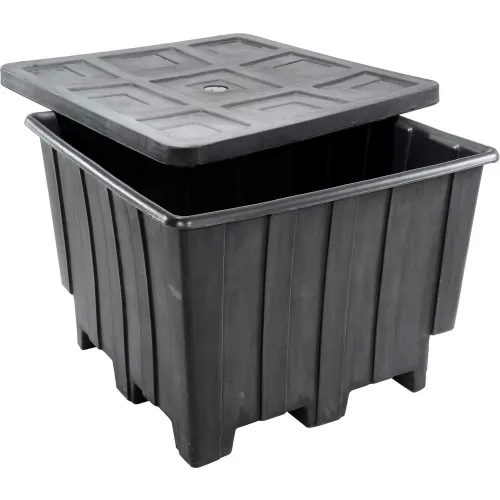 Romotech Plastic Gaylord Pallet Container w/ Lid, 50